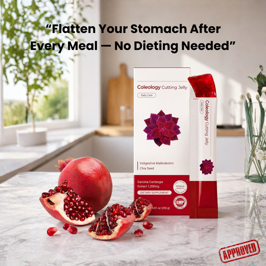 K-Slim Pomegranate Cutting Jelly – Daily Fiber Supplement for Digestion Support, Bloating Relief & Weight Management – 10 Sticks